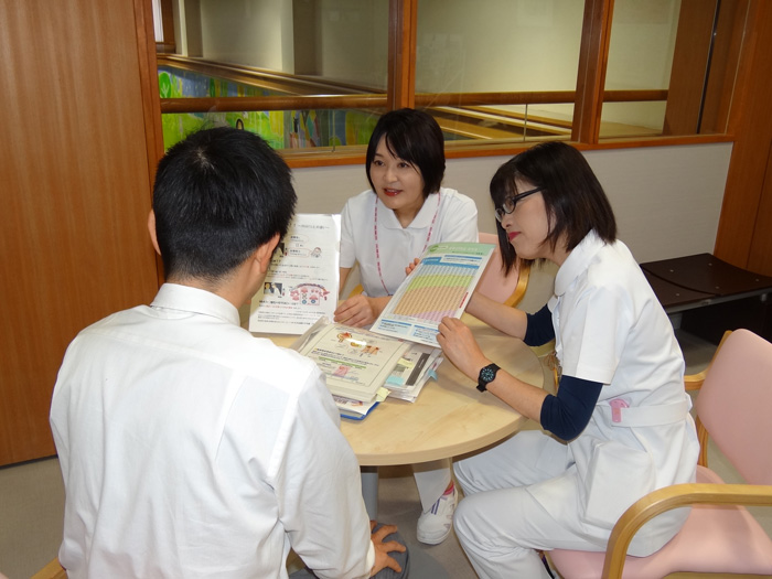 糖尿病患者指導の様子